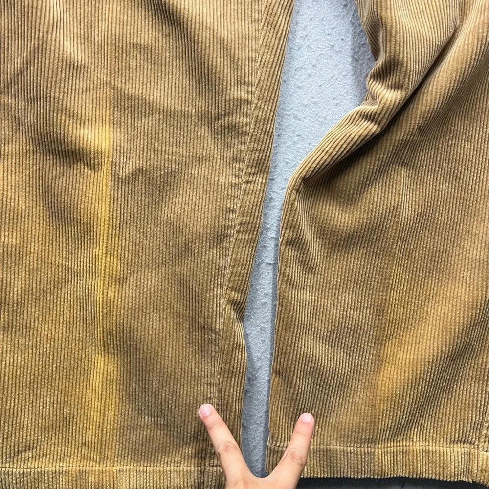 Vintage Polo Ralph Lauren Andrew Pant Corduroy Pleated Tan 38x30 NWT Faded